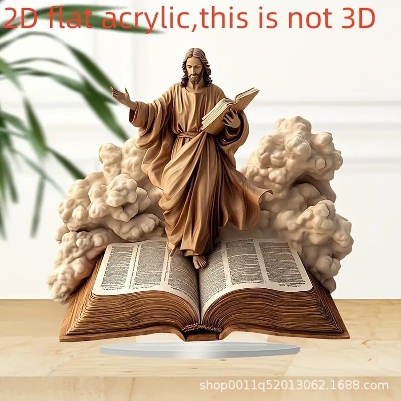 Newborn flat Christmas scene desktop decoration