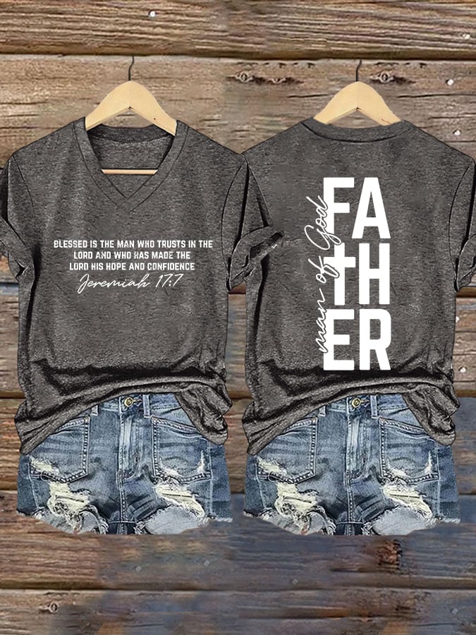 Women's Retro Faith Print T-Shirt