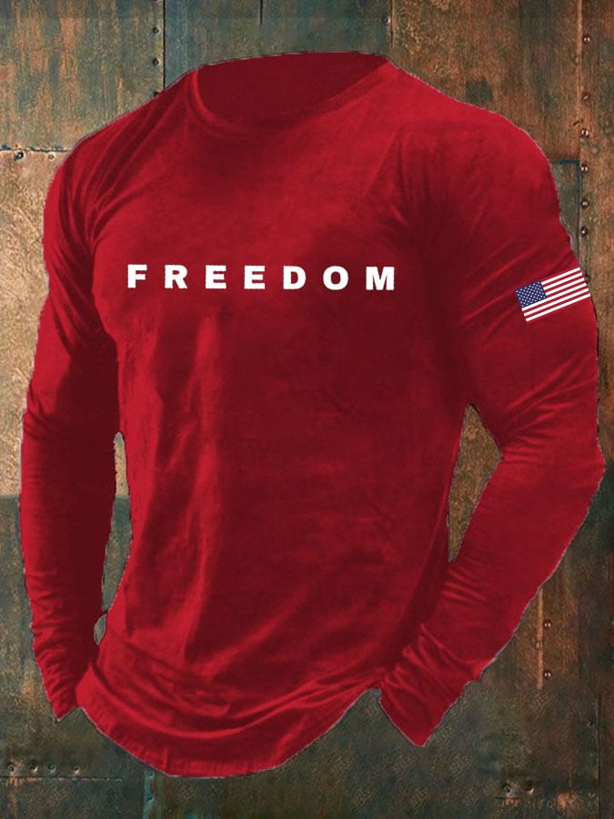 Men'S Casual Letter Print T-Shirt