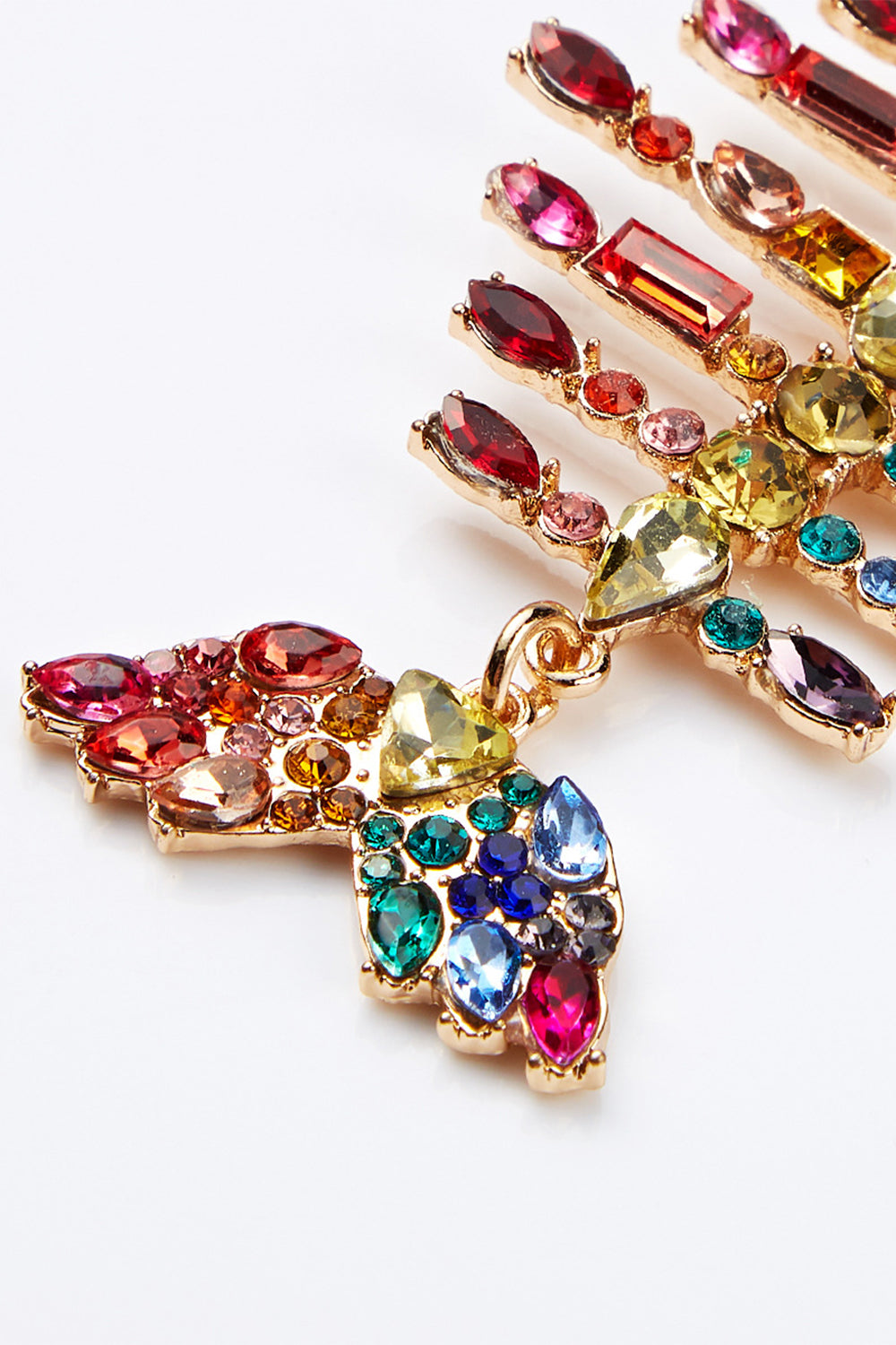 Colorful Beaded Fishbone Earrings