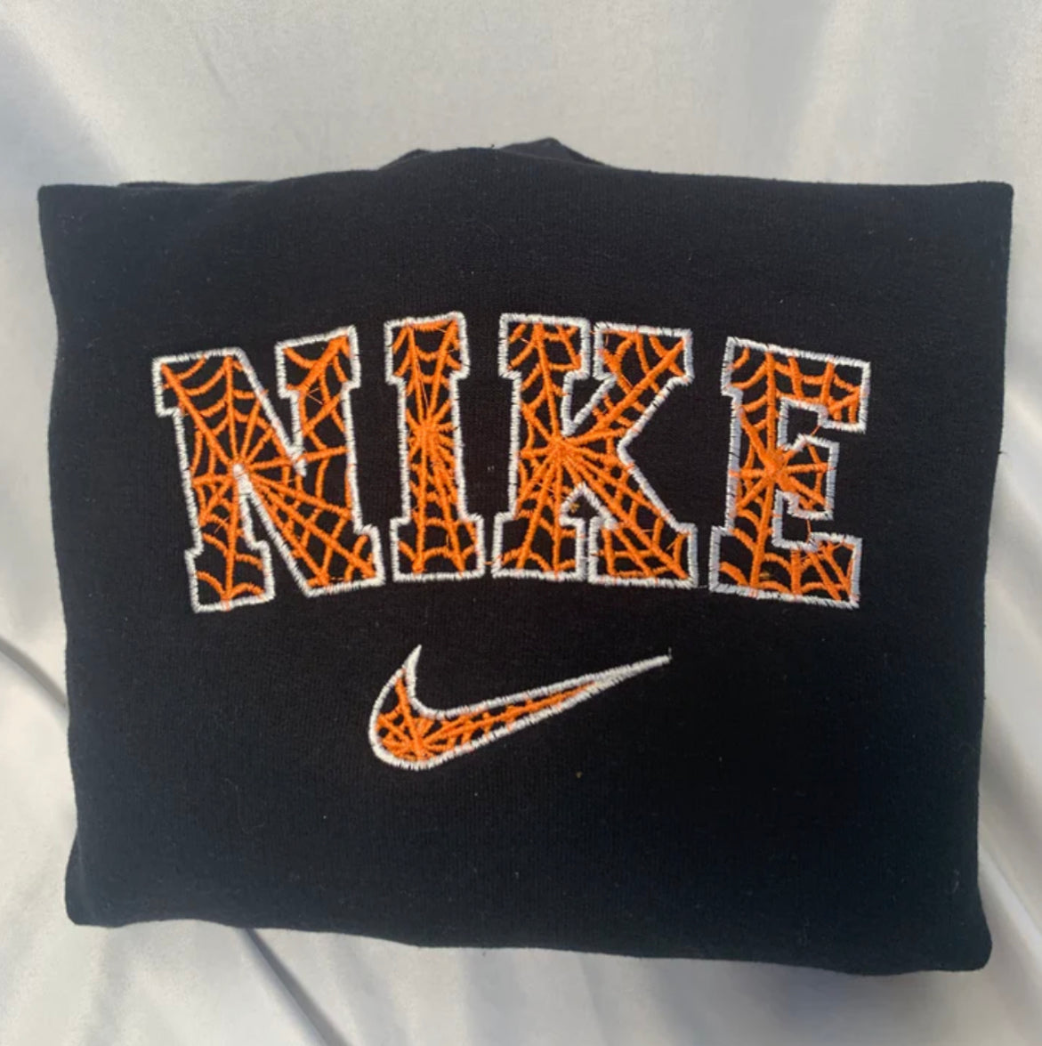 Spiderweb Embroidered Crewneck