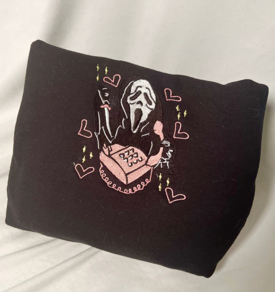 Ghostface Love Embroidered Crewneck