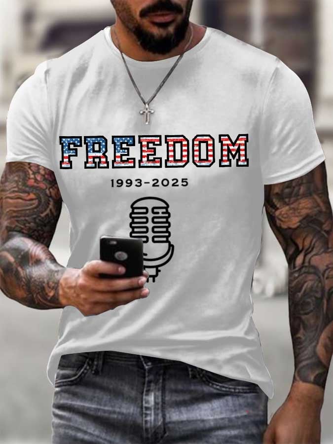 Men's A True Patriot Printed Casual T-shirt