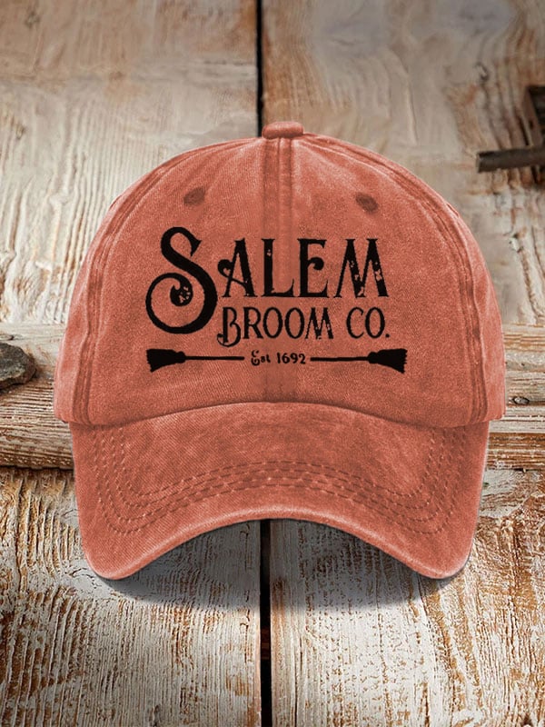 Salem Broom Co Quality Handcrafted Enchanted Est 1692 Sun Hat