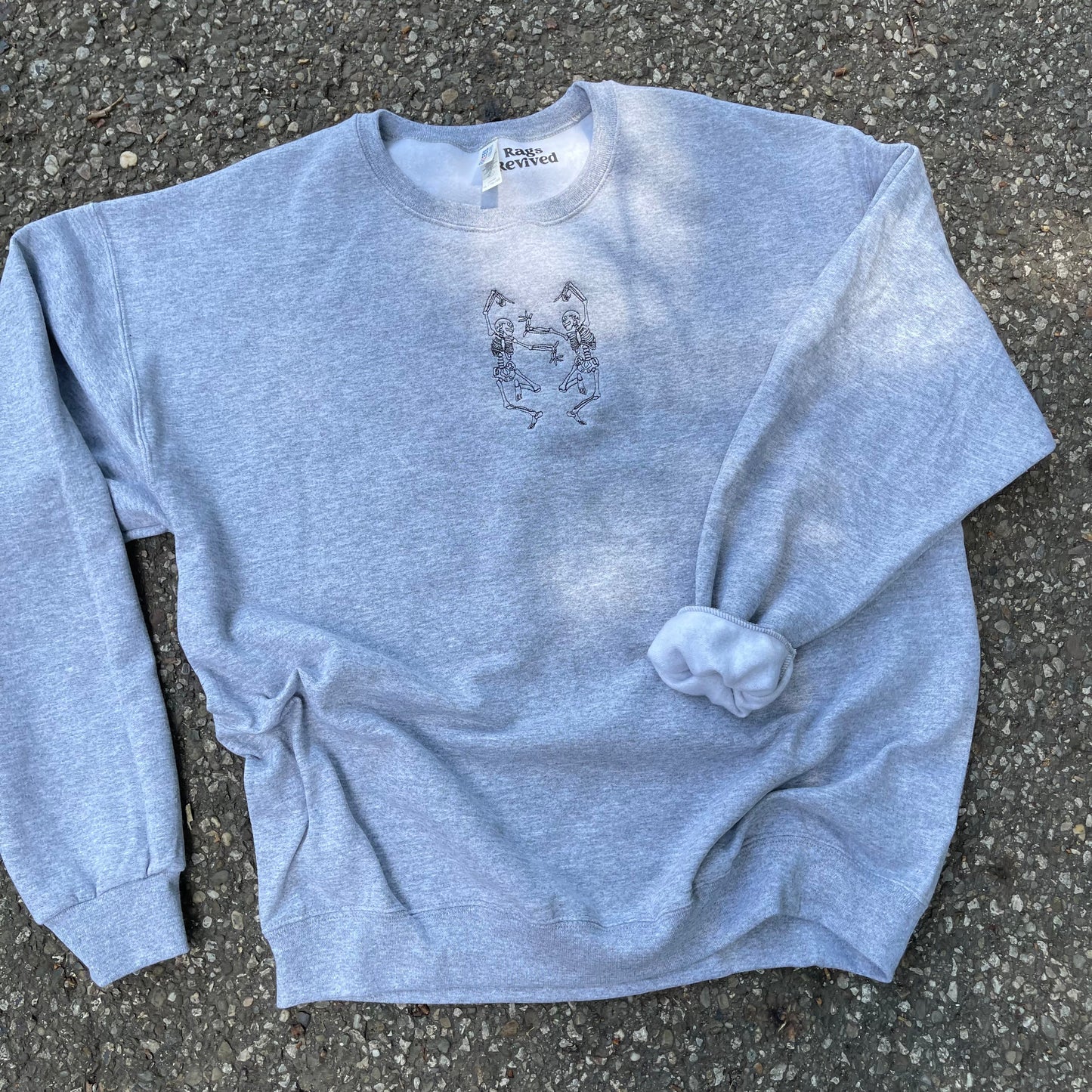 Embroidered Skeletons Crewneck