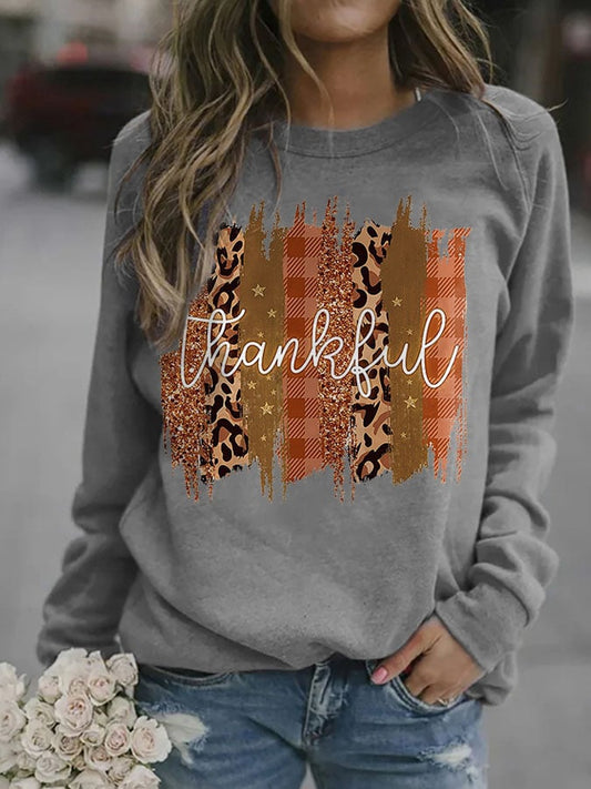 Fashion Print Long Sleeve Sweatshirt