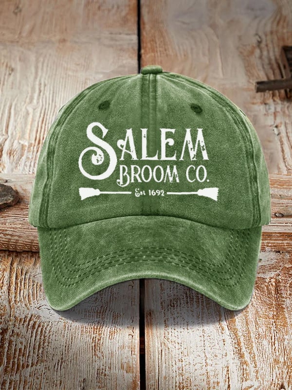 Salem Broom Co Quality Handcrafted Enchanted Est 1692 Sun Hat