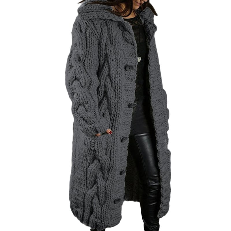 🔥FREE SHIPPING ONLY TODAY🔥2025 Knitted Thick-Line Jumper Coat