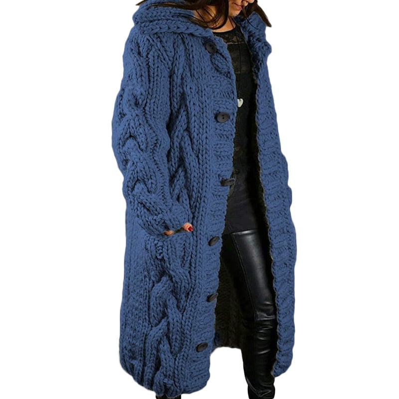 🔥FREE SHIPPING ONLY TODAY🔥2025 Knitted Thick-Line Jumper Coat