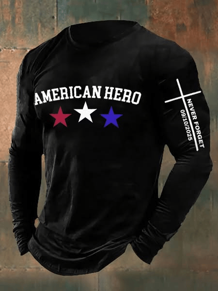 Men's American Hero  Printed  Shirt