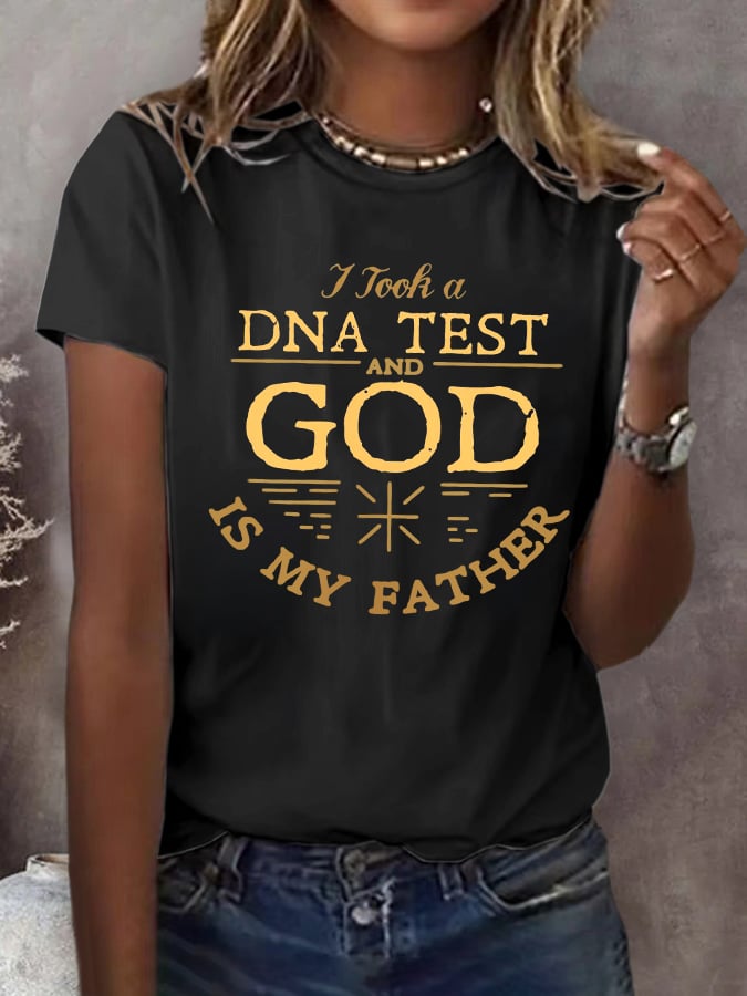 Women's Faith Printed Short-Sleeved T-Shirt