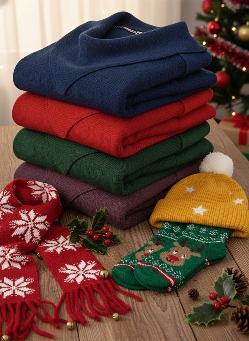 HOT SALE🔥 Elegant Retro Soft Triangle Neck Solid Color Sweater Top