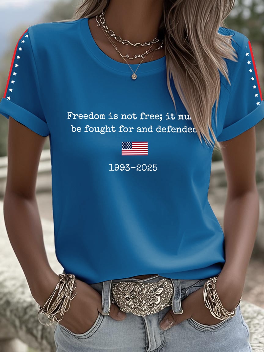 Women's Freedom Is Not Free Print  Shirt