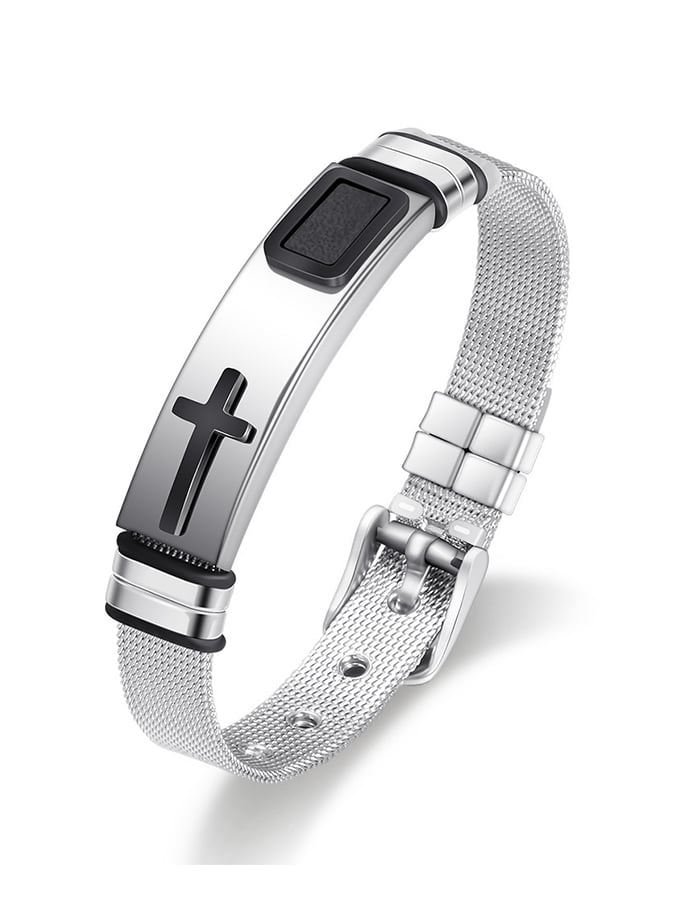 (Unisex) Religious Cross Adjustable Bracelet Popular Fashion Couple Bracelet Jewelry