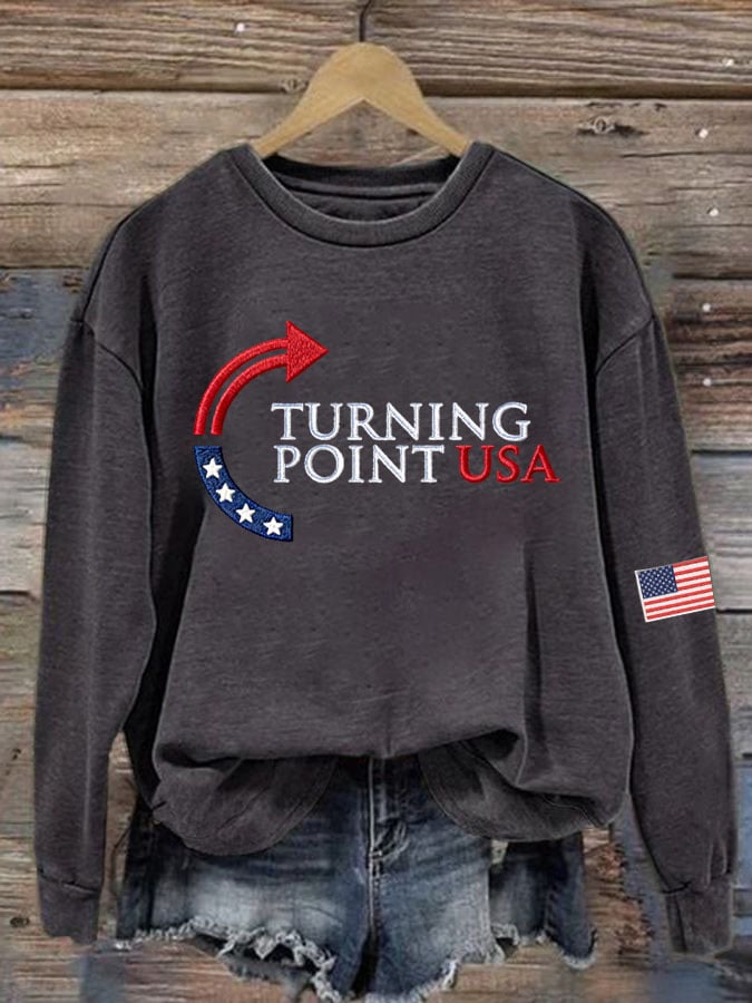 Women's Turning Point USA Print Sweatshirt