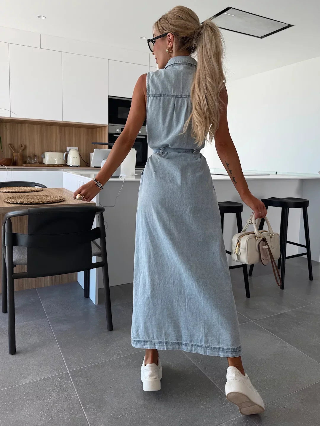 Louisa Maxi Denim Dress