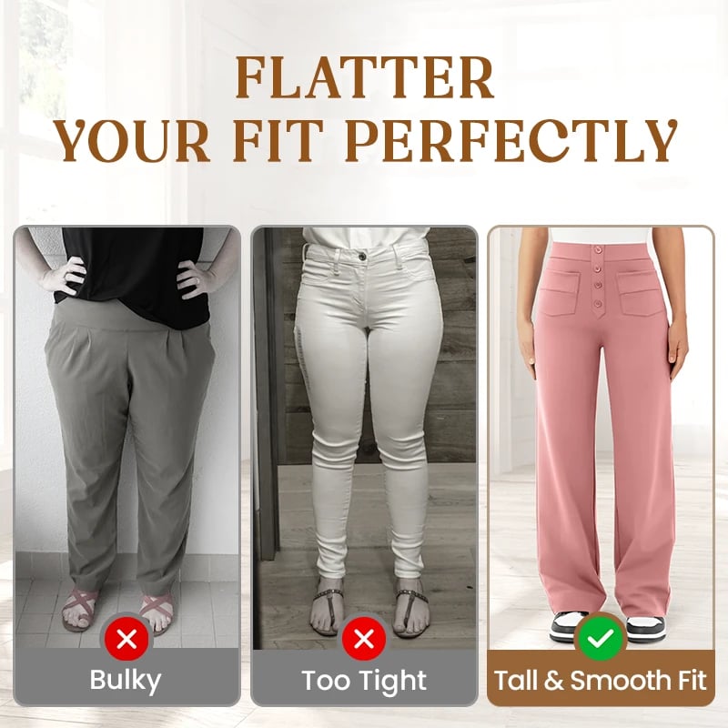 🔥Hot Sale 8000+💷Fan Favorite🔥Women's Casual High Waist Stretch Trousers