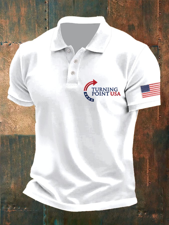 Man's Turning Point USA  Printed Polo Shirt