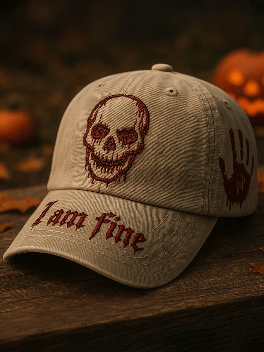 Unisex Vintage Halloween Print Hat