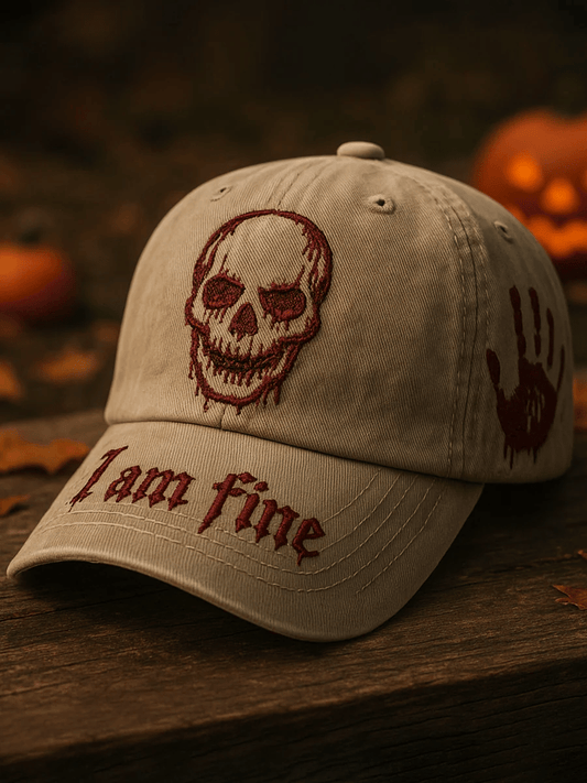 Unisex Vintage Halloween Print Hat