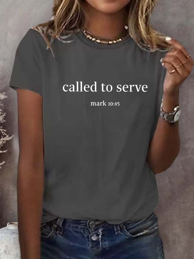 Women's Faith Printed Short-Sleeved T-Shirt