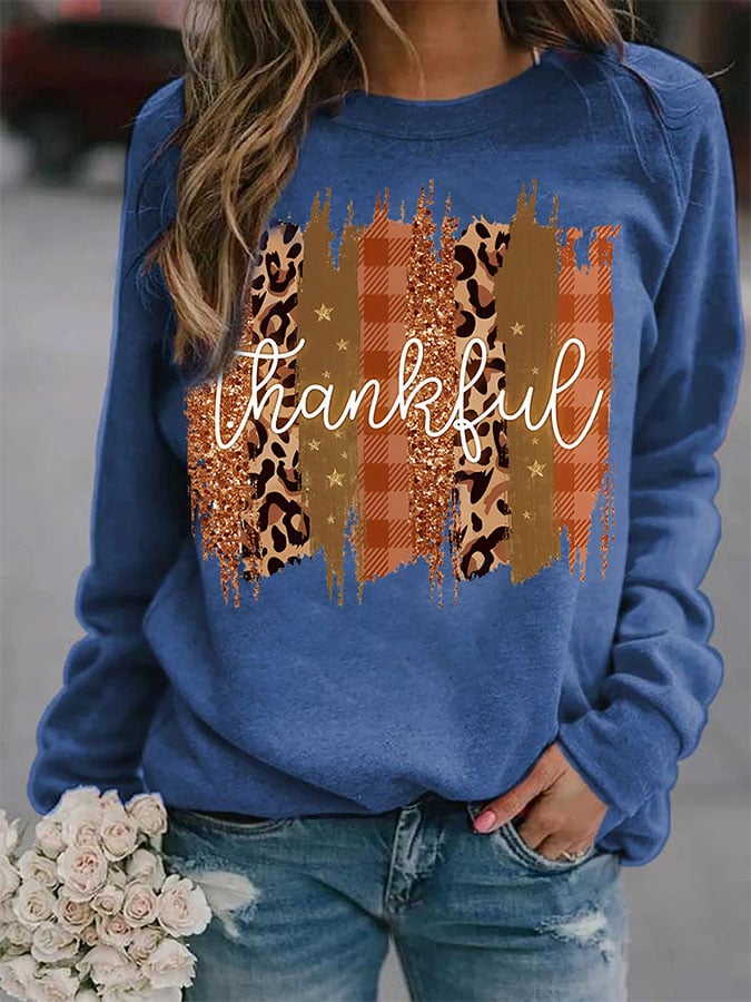 Fashion Print Long Sleeve Sweatshirt