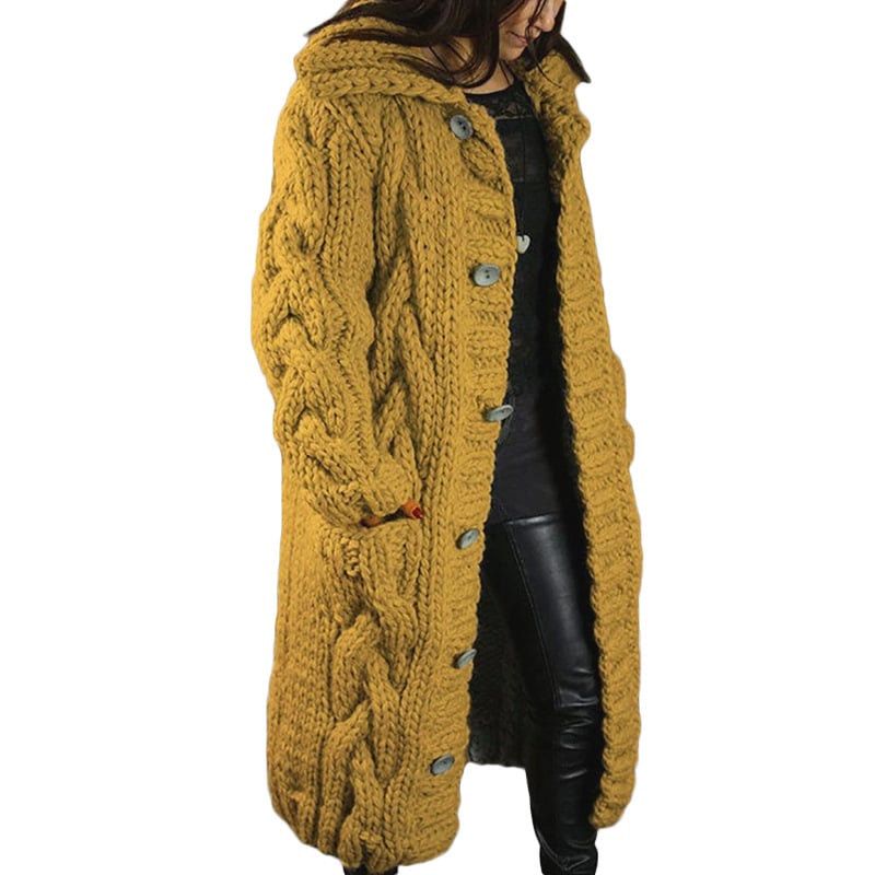 🔥FREE SHIPPING ONLY TODAY🔥2025 Knitted Thick-Line Jumper Coat