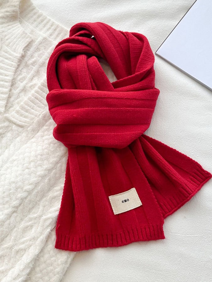 Autumn And Winter Warm Solid Color Scarf