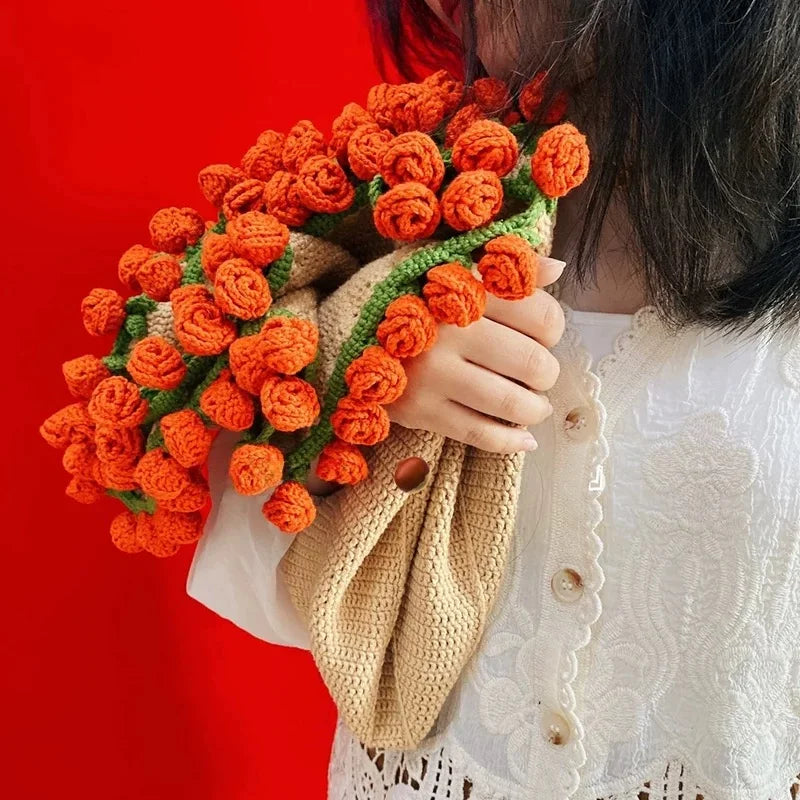 🌸DIY handmade rose blanket