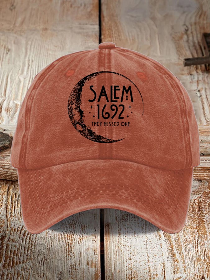 Halloween Salem 1692 They Missed One Print Hat