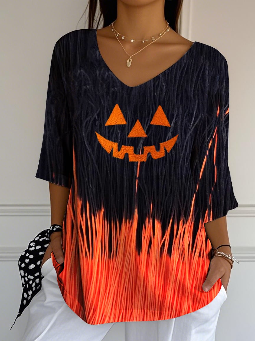 Women's Halloween Print T-Shirt