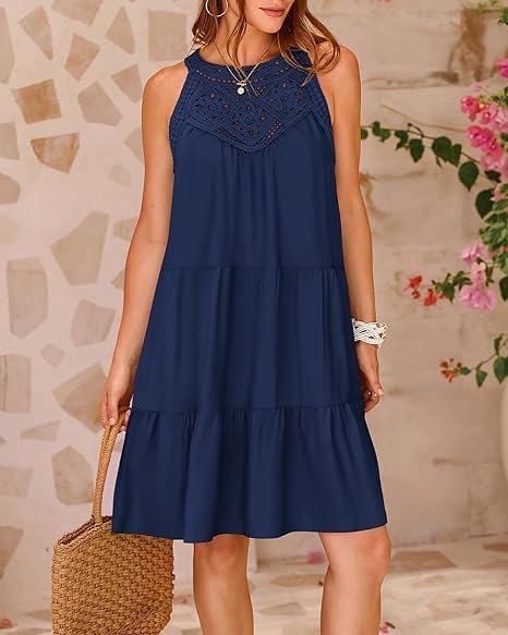 Lace A-Line Beach Dress