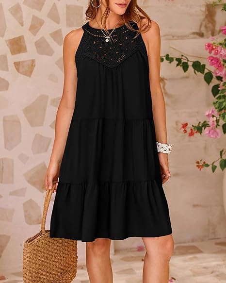 Lace A-Line Beach Dress