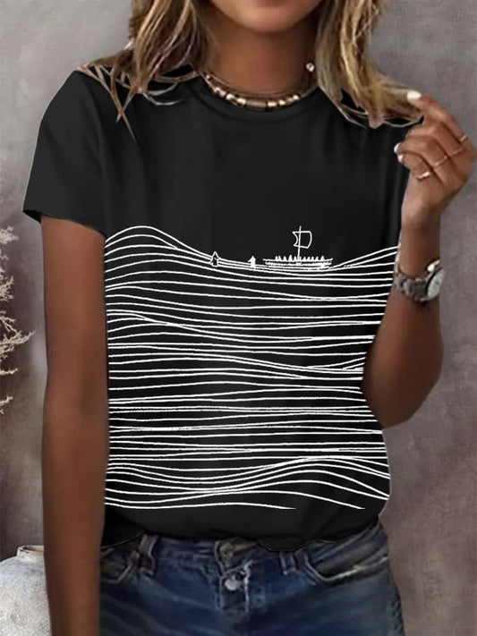 Women's Retro Faith Print T-Shirt