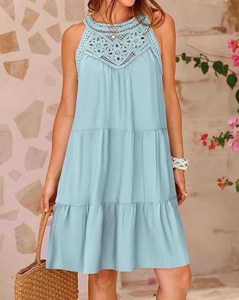 Lace A-Line Beach Dress