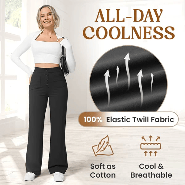 🔥Hot Sale 8000+💷Fan Favorite🔥Women's Casual High Waist Stretch Trousers