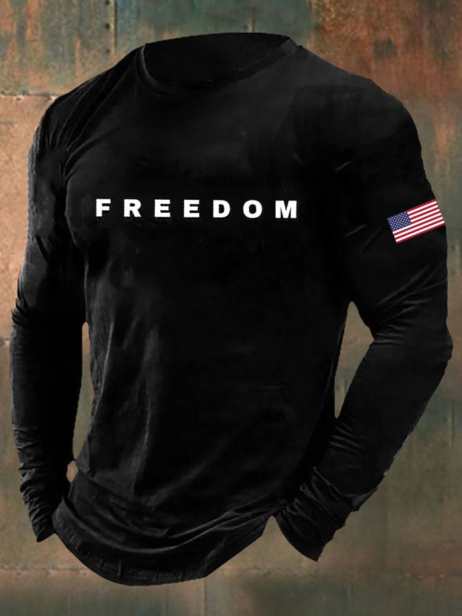 Men'S Casual Letter Print T-Shirt