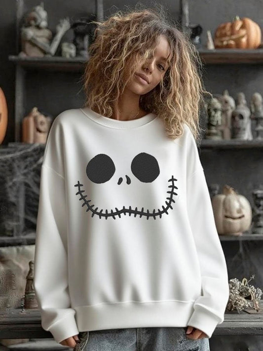 Women's Halloween Printed Casual Sweatshirt