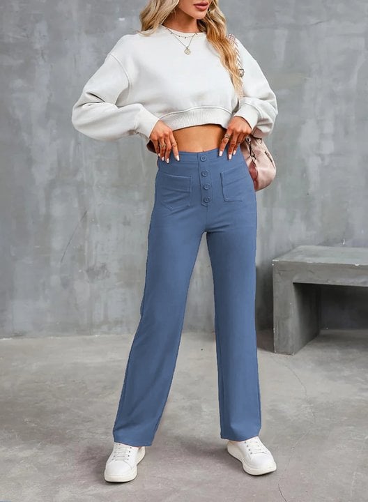 🔥Hot Sale 8000+💷Fan Favorite🔥Women's Casual High Waist Stretch Trousers