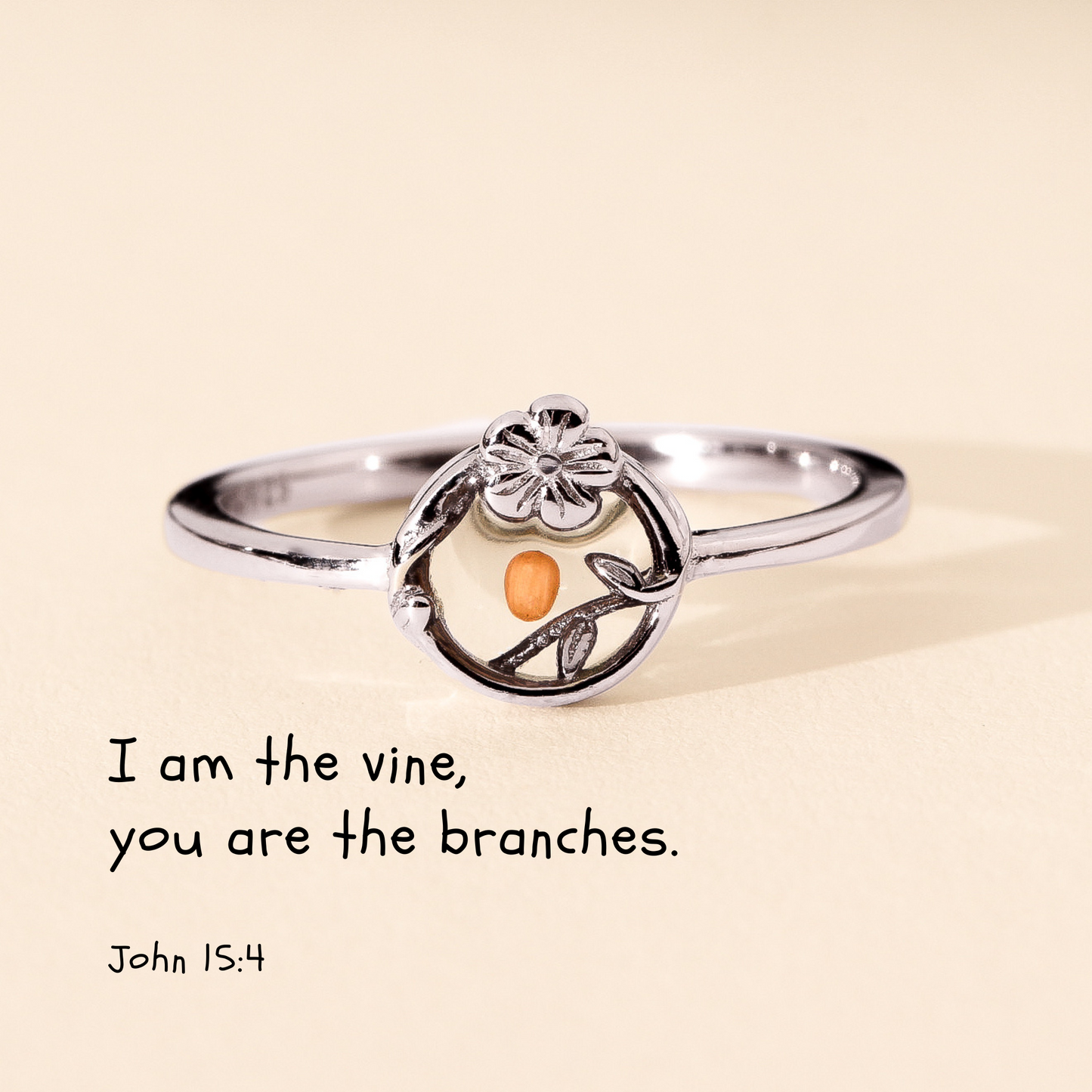 Flower Crest - Sterling Silver Ring