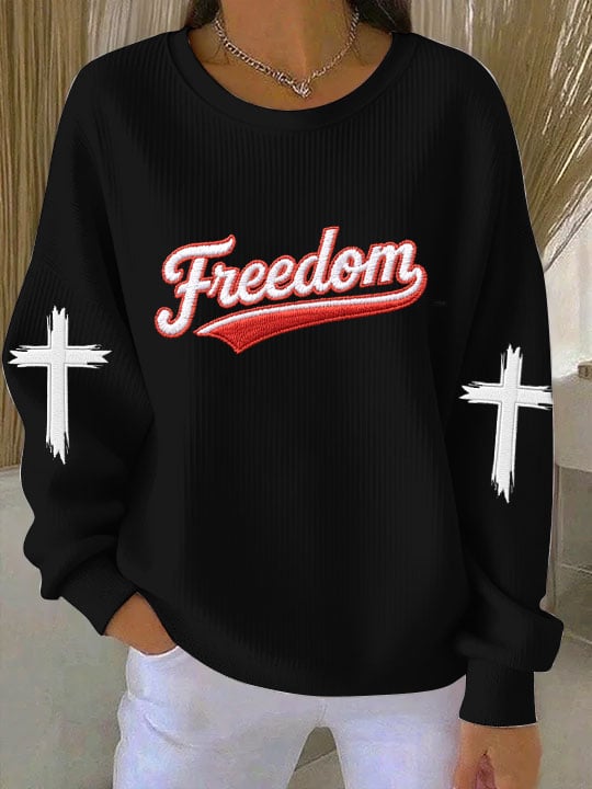 Women's Hot Free Will Printed Round Neck T-shirt