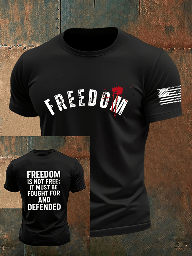 Men's Freedom Is Not Free R.I.P  Short Sleeve T-shirt