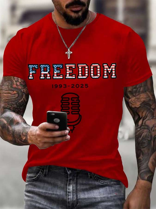 Men's A True Patriot Printed Casual T-shirt
