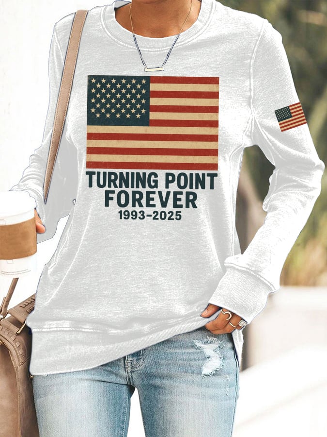 Women's Turning Point Forever 1993 2025 Print Round Neck Sweatshirt