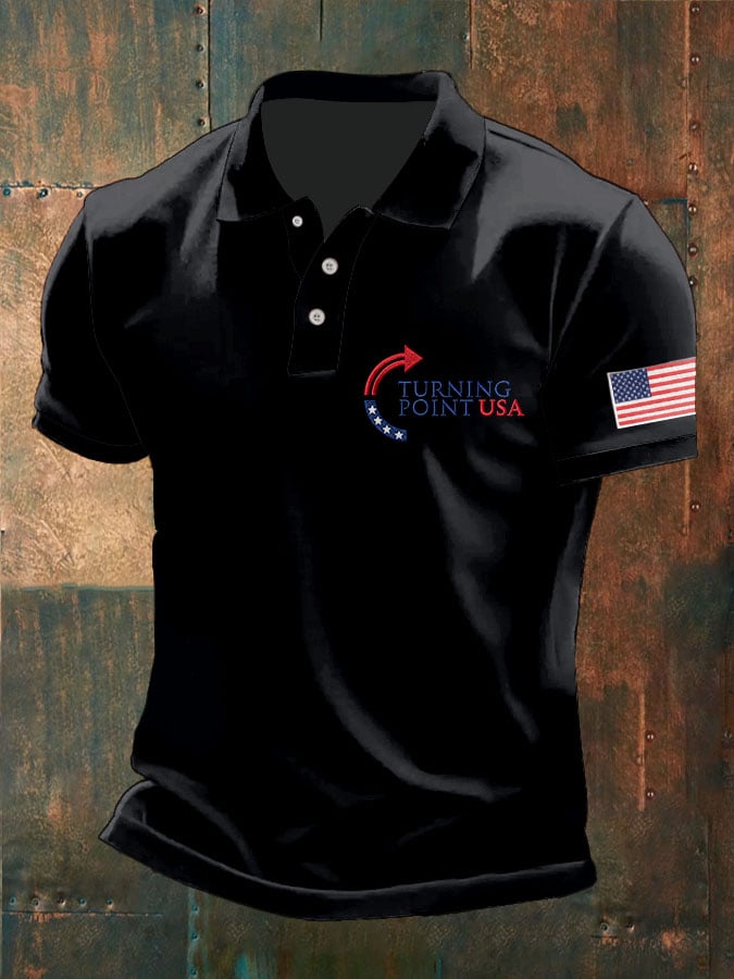 Man's Turning Point USA  Printed Polo Shirt