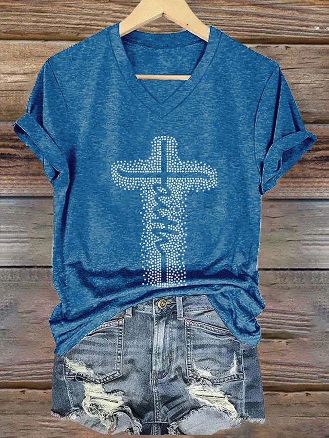 Women's Faith Printed Casual T-shirt
