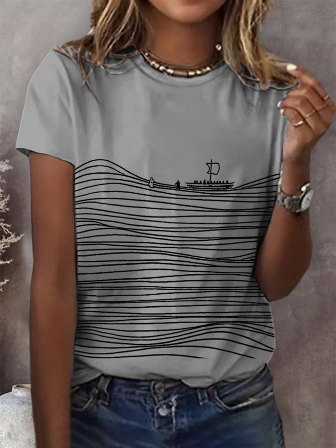Women's Retro Faith Print T-Shirt