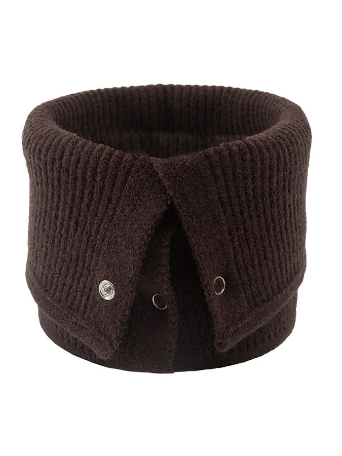 Solid Color Warm Knitted Scarf