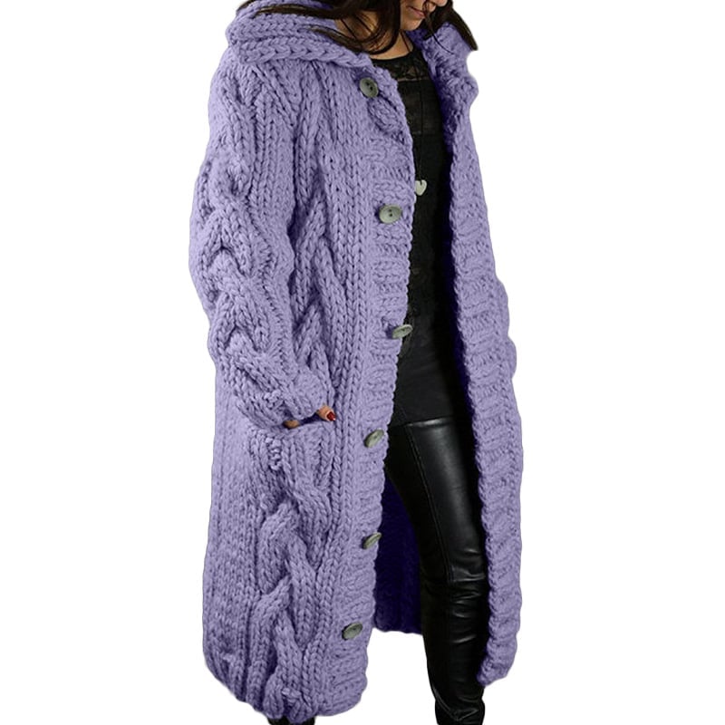 🔥FREE SHIPPING ONLY TODAY🔥2025 Knitted Thick-Line Jumper Coat