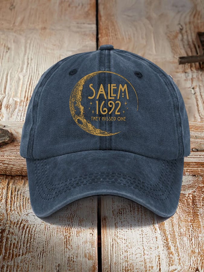 Halloween Salem 1692 They Missed One Print Hat